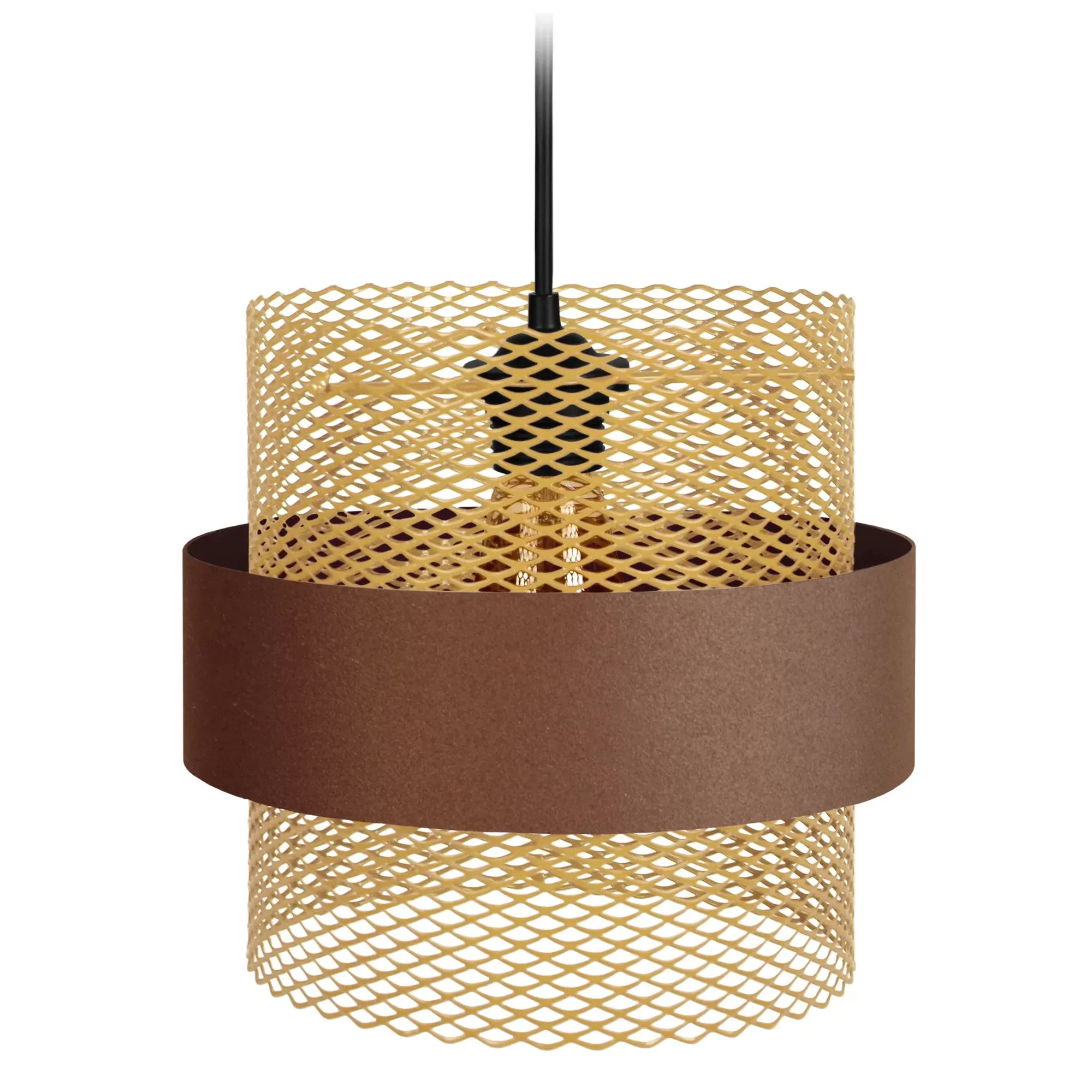 Suspension  métal,Marron,H 85xD27x P 27cm