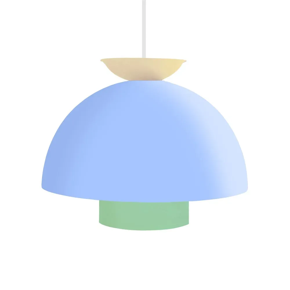 Suspension  métal,Bleu ,H110xD30xP30cm