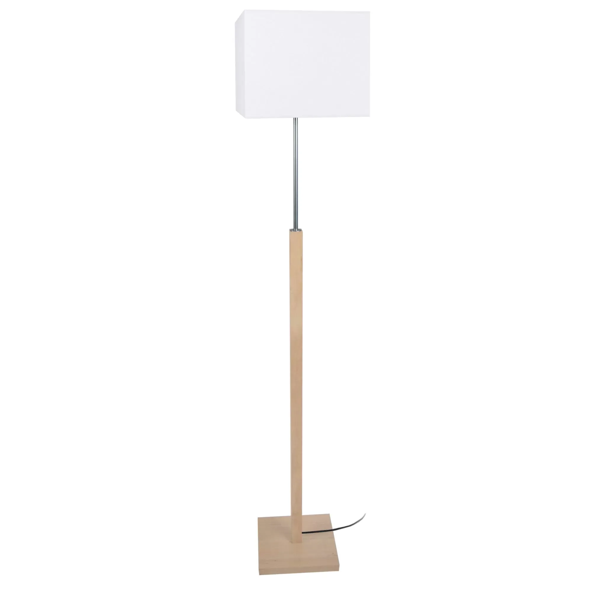 Lampadaire  bois,naturel,H 156x D30xP30cm
