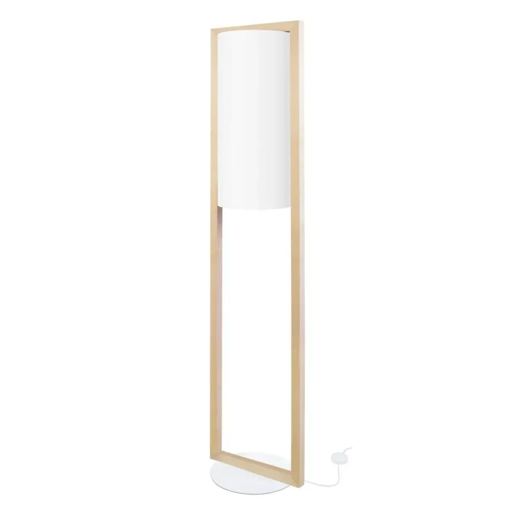 Lampadaire  bois,naturel, H 165xD35x P 35cm