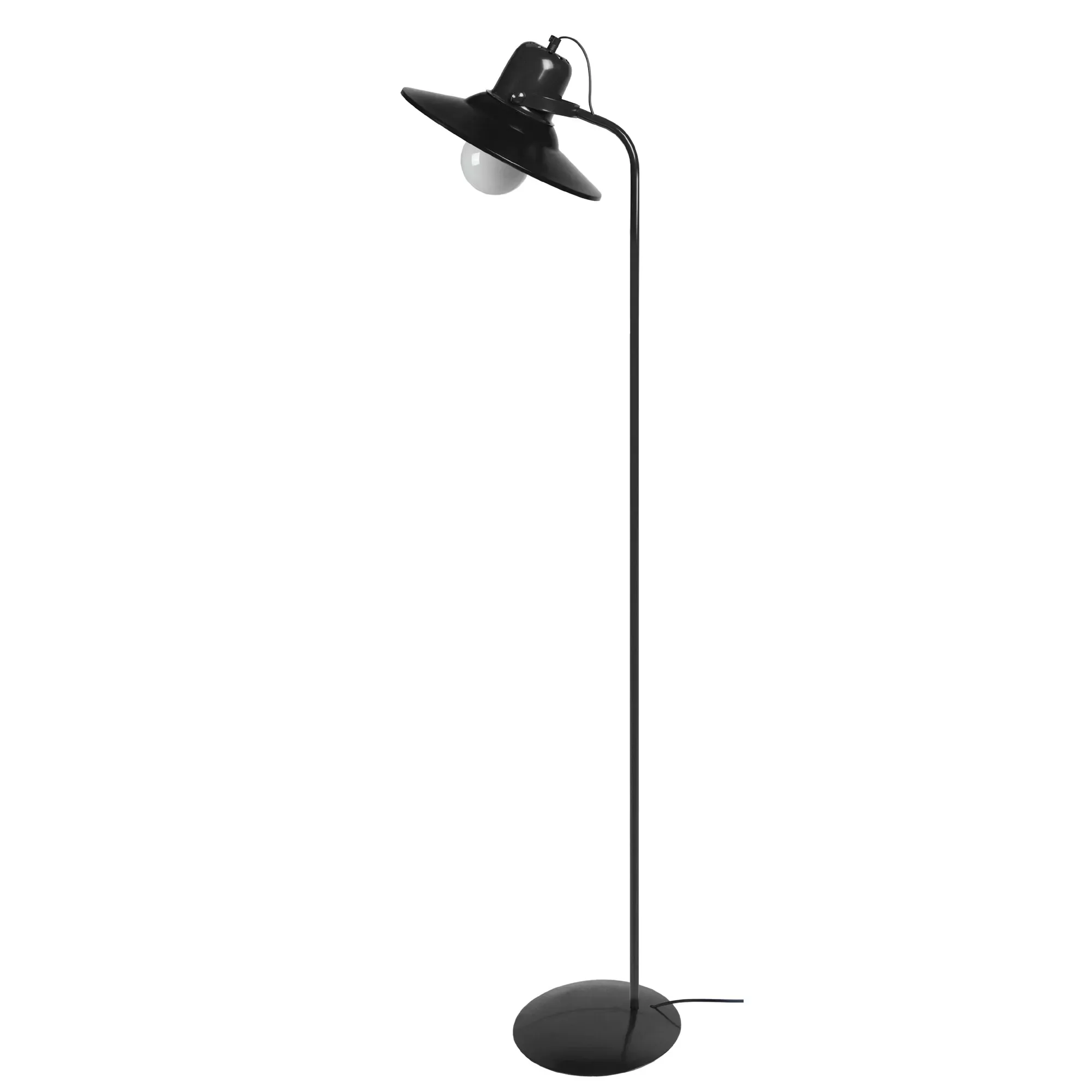 Lampadaire liseuse  métal,Noir , H 150xD29xP29cm