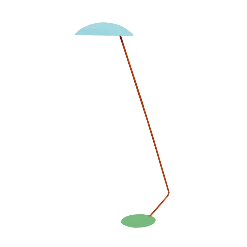 Lampadaire liseuse  métal,Bleu,H170xD35xP85cm