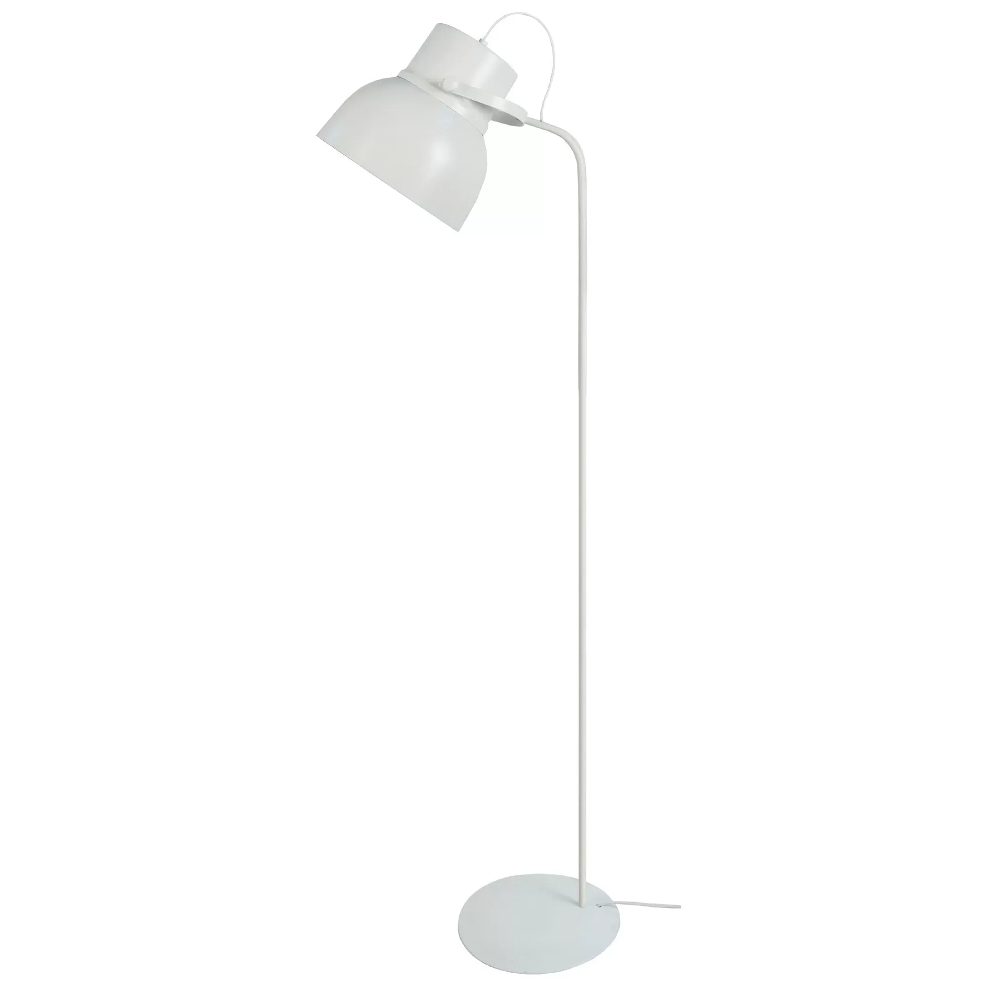 Lampadaire liseuse  métal,Blanc   ,H150x D29xP29cm