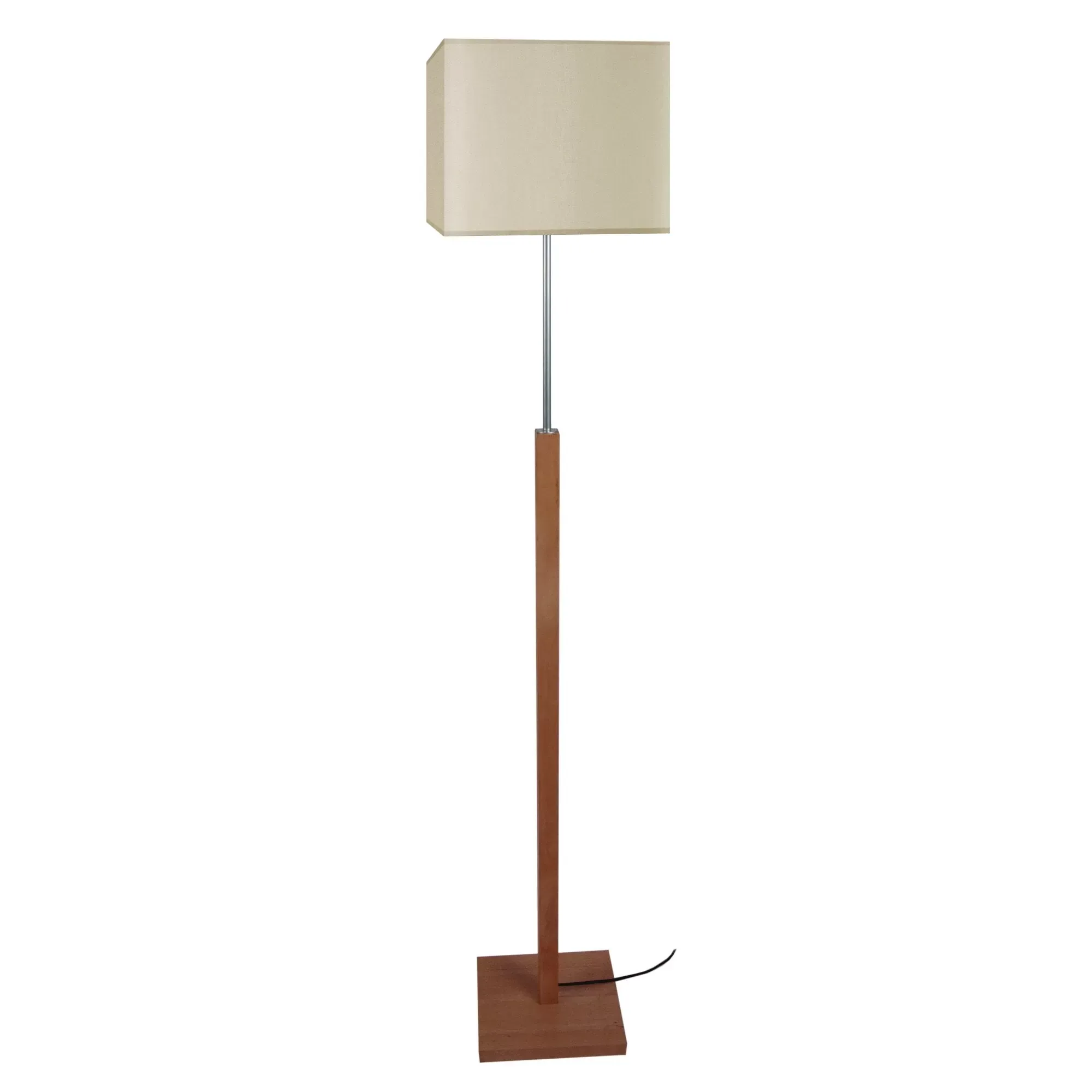 Lampadaire  bois,foncé ,H156xD 30xP30cm
