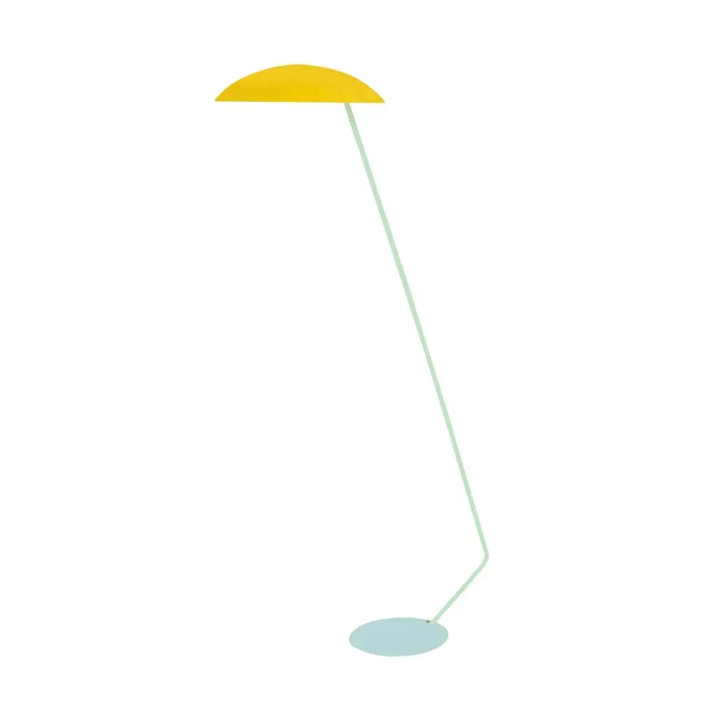 Lampadaire liseuse  métal,Jaune ,H174xD33xP70cm
