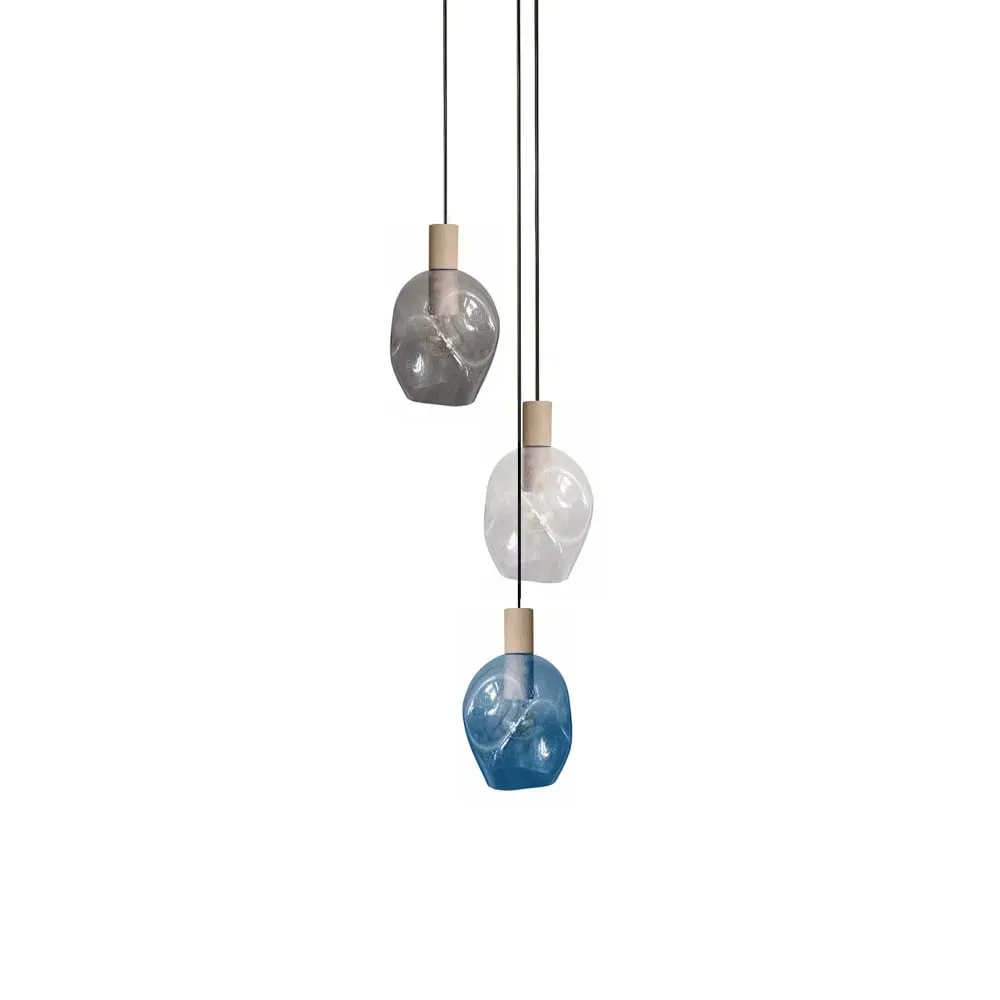 Lustre  bois,Doré , P 100xD60xD Hcm