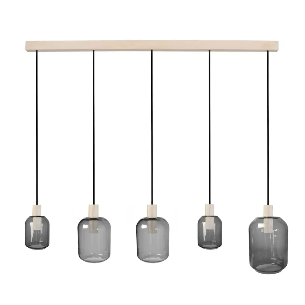 Lustre  bois, Gris ,H100x D20xP60cm