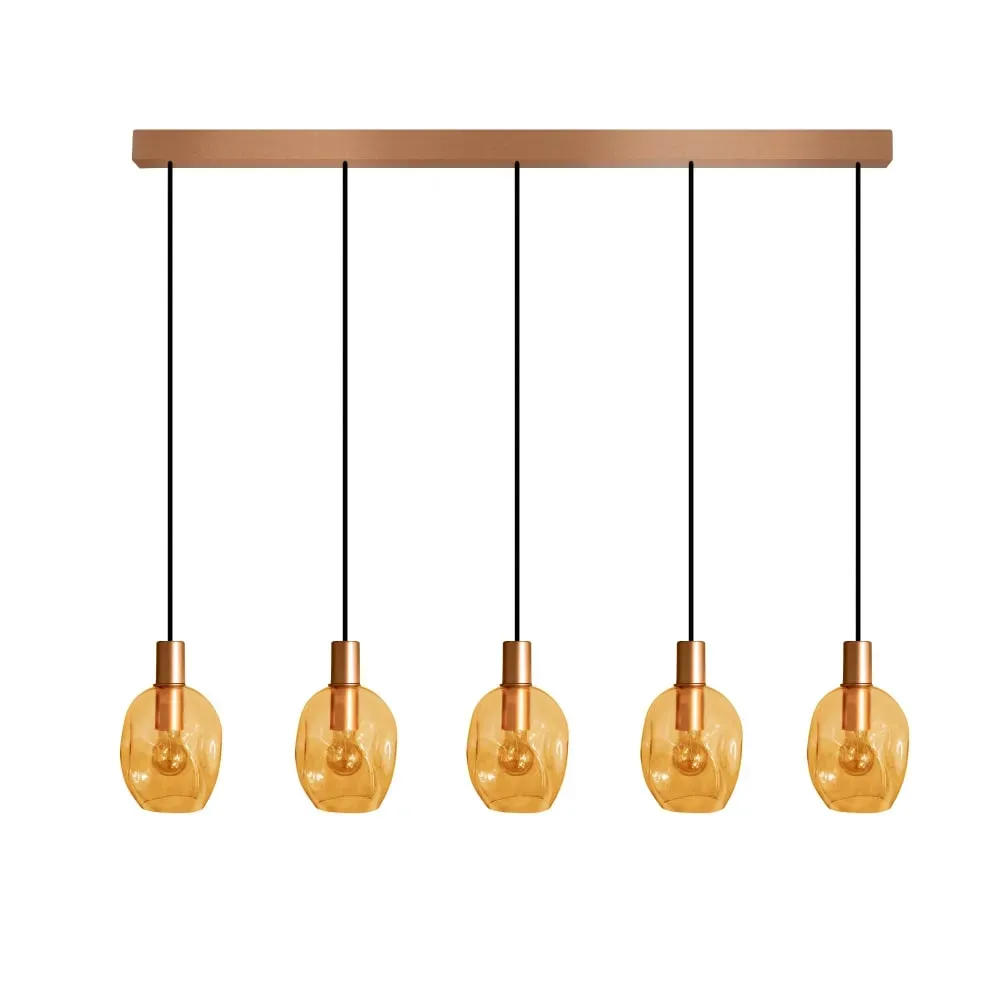 Lustre  métal,Jaune ,P100xD20xD Hcm