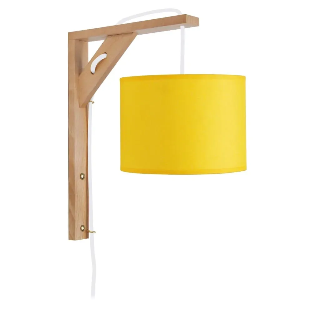 Applique  bois,naturel,H16xD26xP30cm