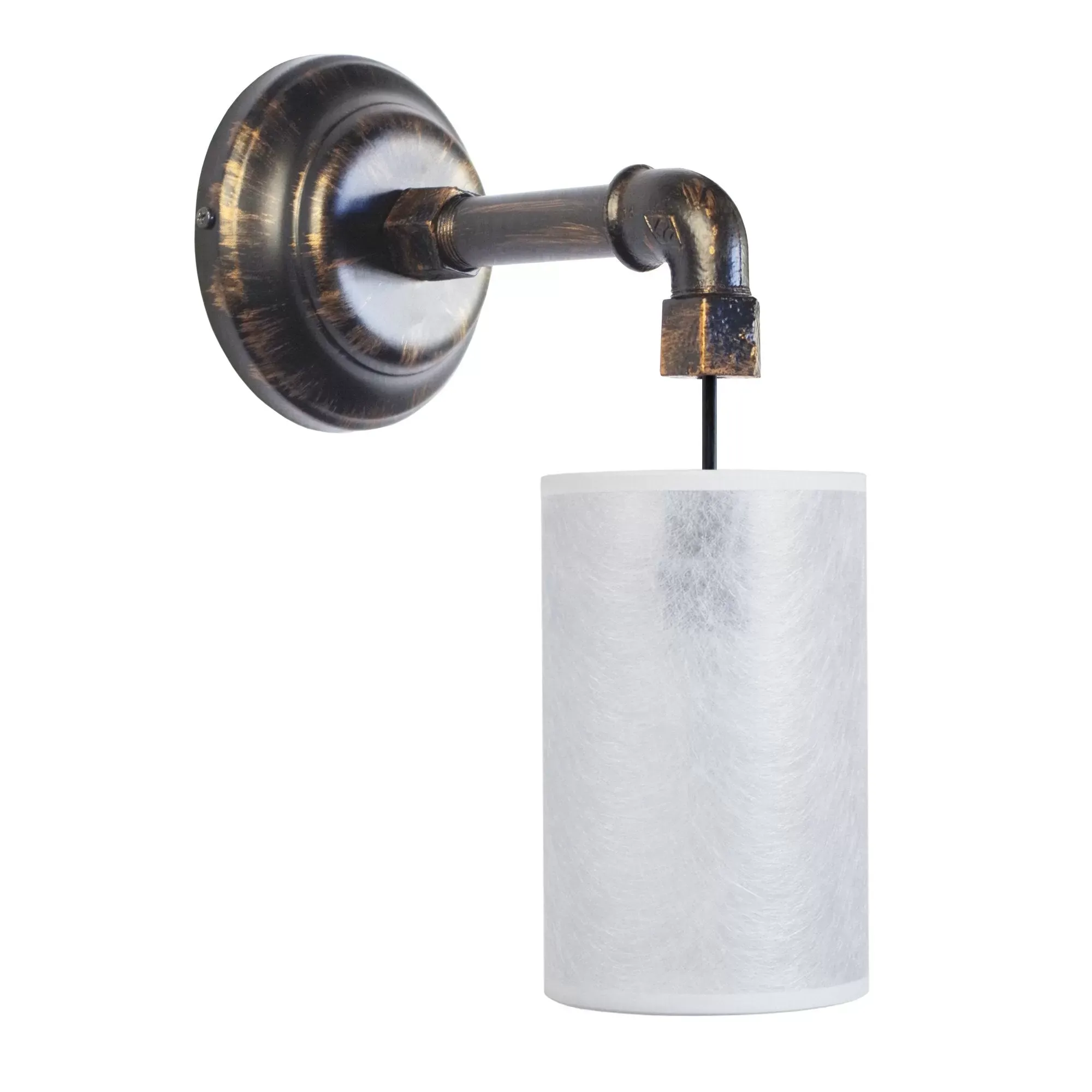 Applique  métal,Noir , H 26xD14x P 17cm