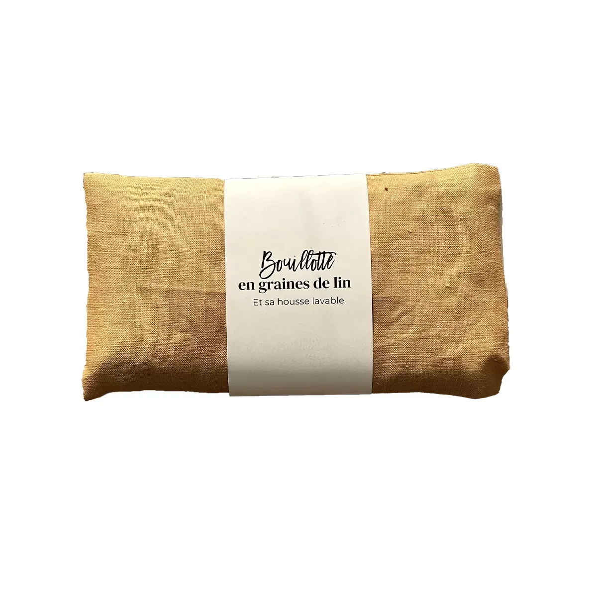 Bouillotte en graines de lin doré 10x20