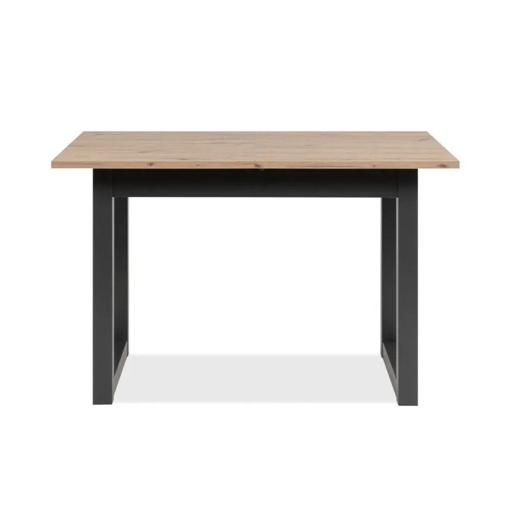 Table à manger extensible décor chêne 4 à 6 personnes L120/160 cm