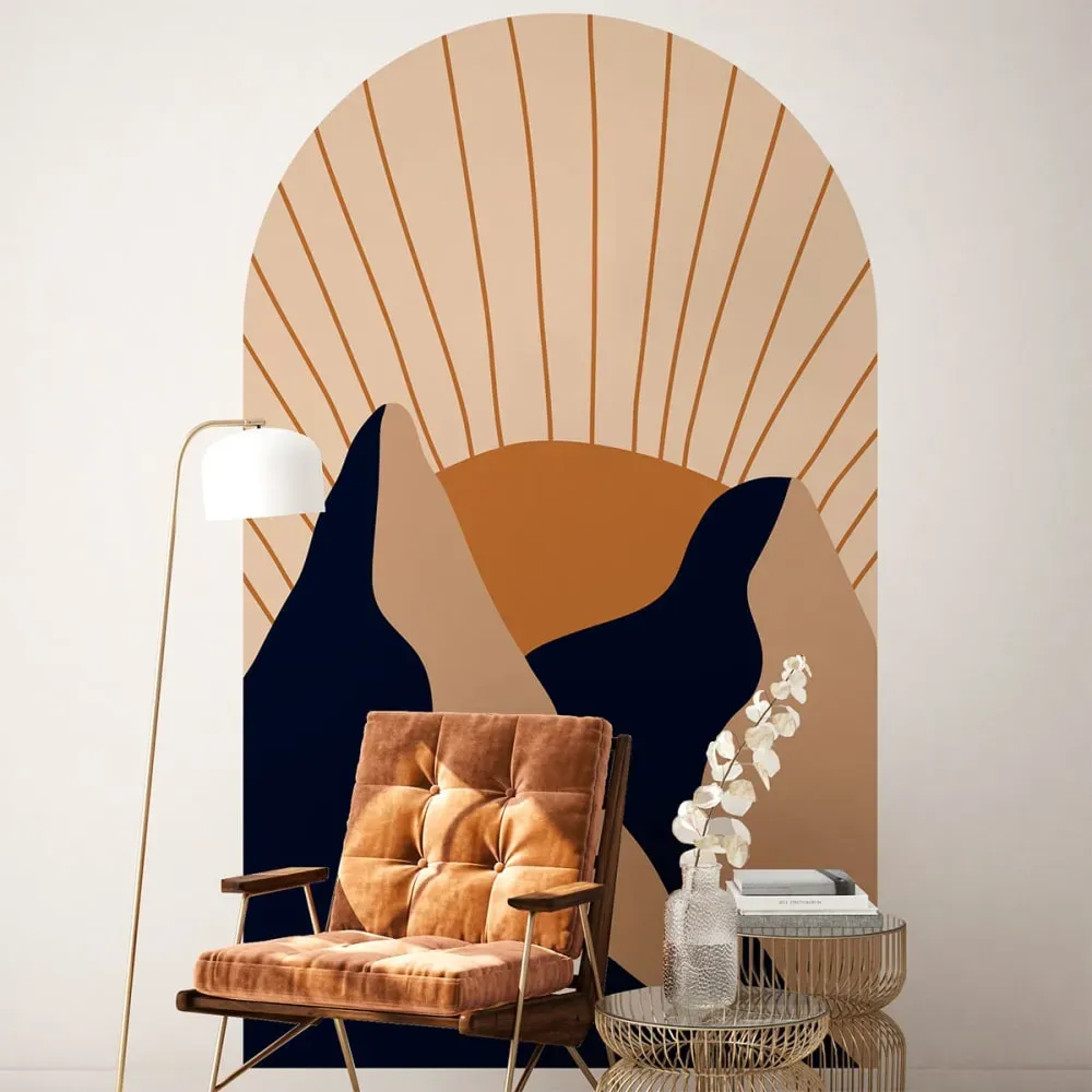 Papier Peint arche montagnes au crépuscule 200x120cm