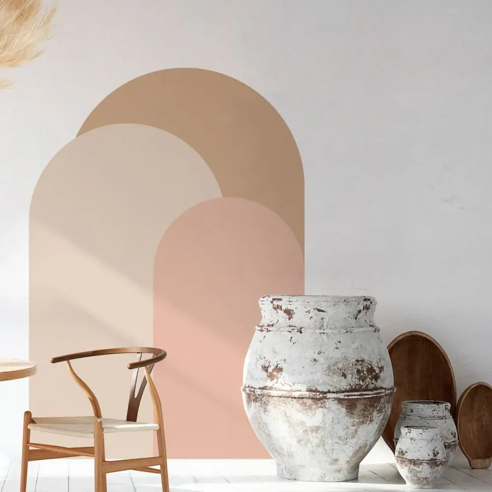 Papier Peint trio des arches pastels 125x90cm