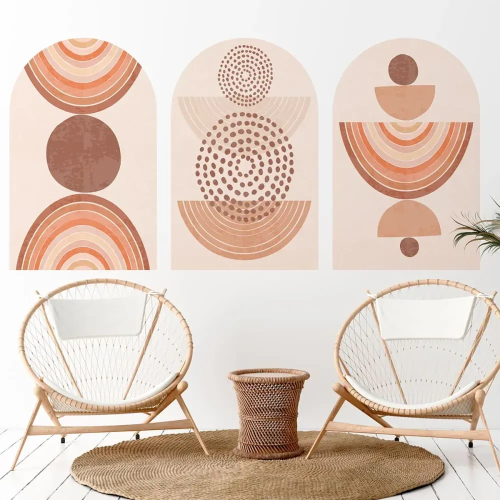 Papier Peint arches ethniques 155x120cm