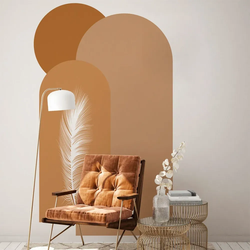 Papier Peint arches et plume du désert 200x120cm