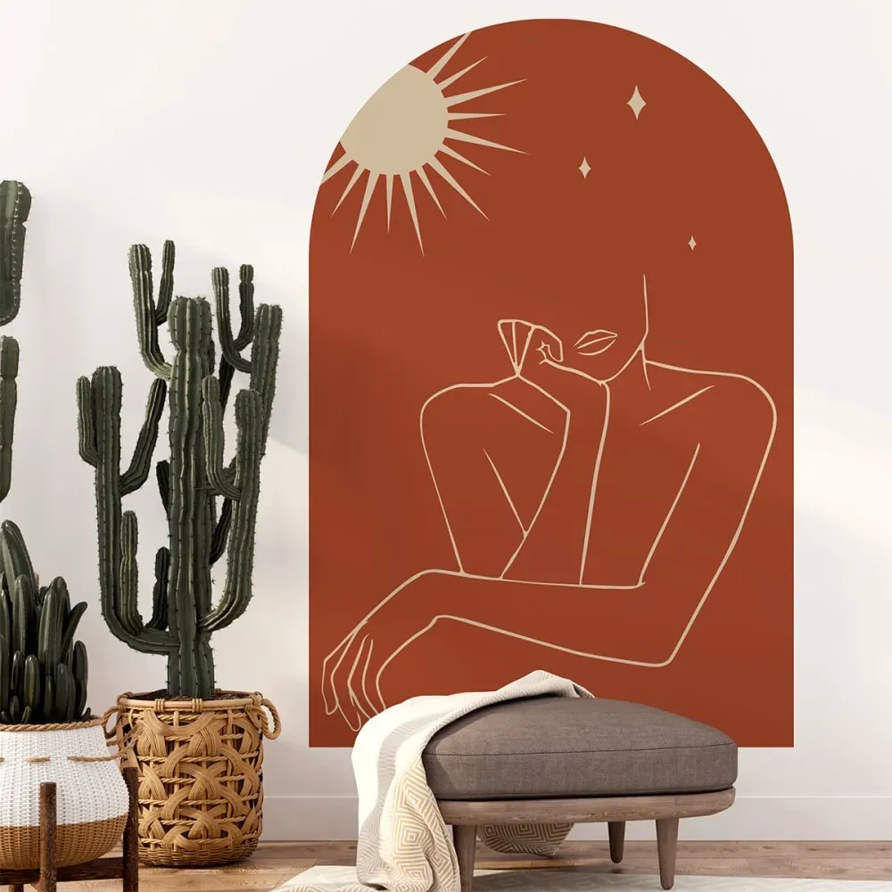 Papier Peint arche femme abstraite 90x60cm