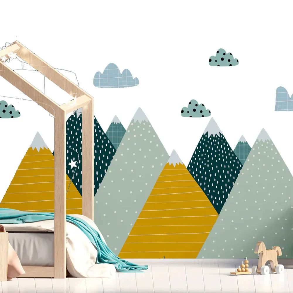 Papier Peint montagnes scandinaves ziska 60x90cm