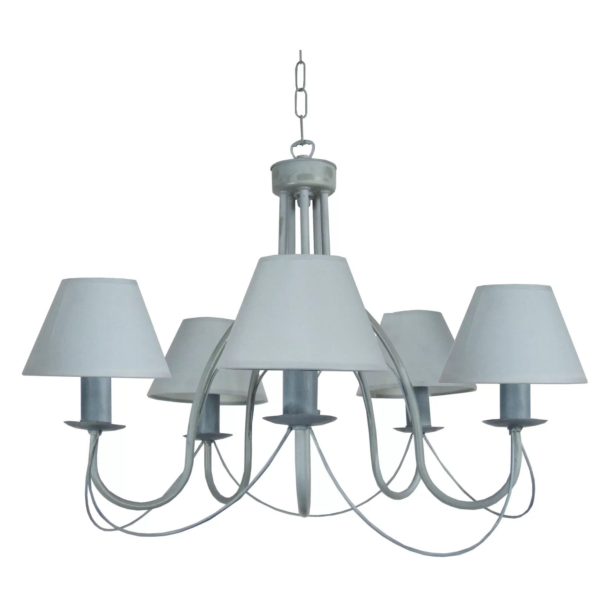 Lustre  métal,Gris ,H80xD78xP78 cm