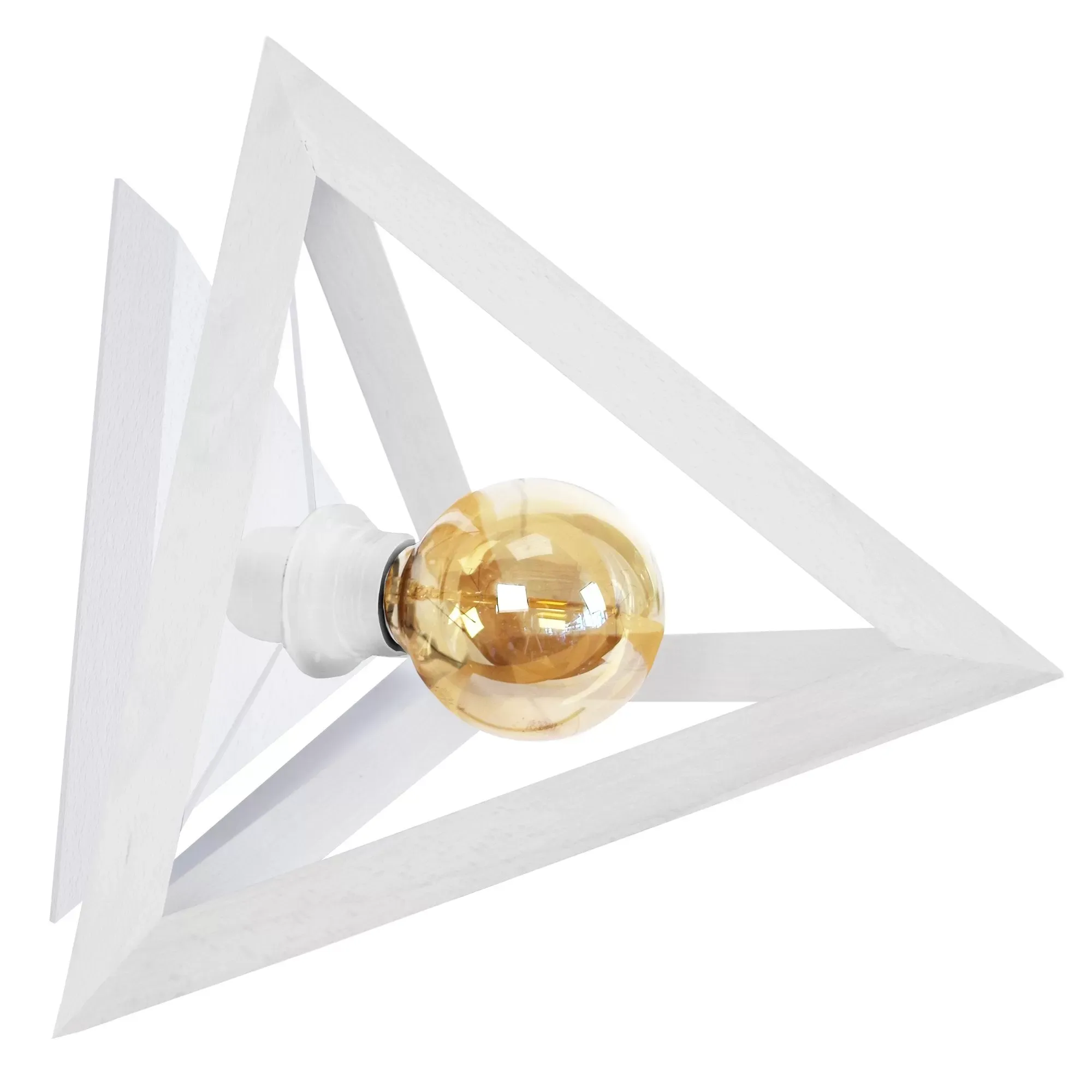 Applique  bois,Blanc ,H18xD25xP25cm