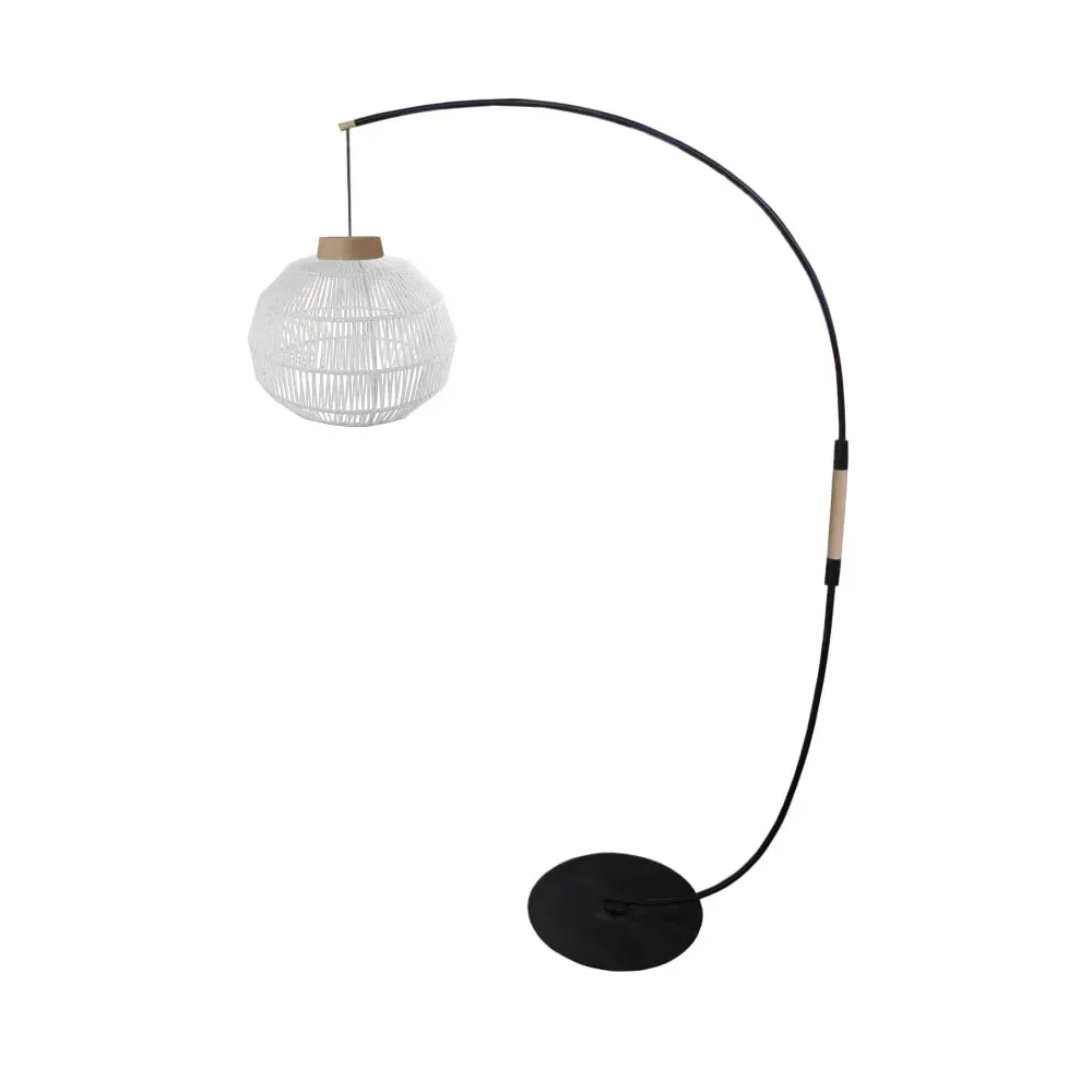 Lampadaire  métal,Blanc ,H195xD43xP110cm