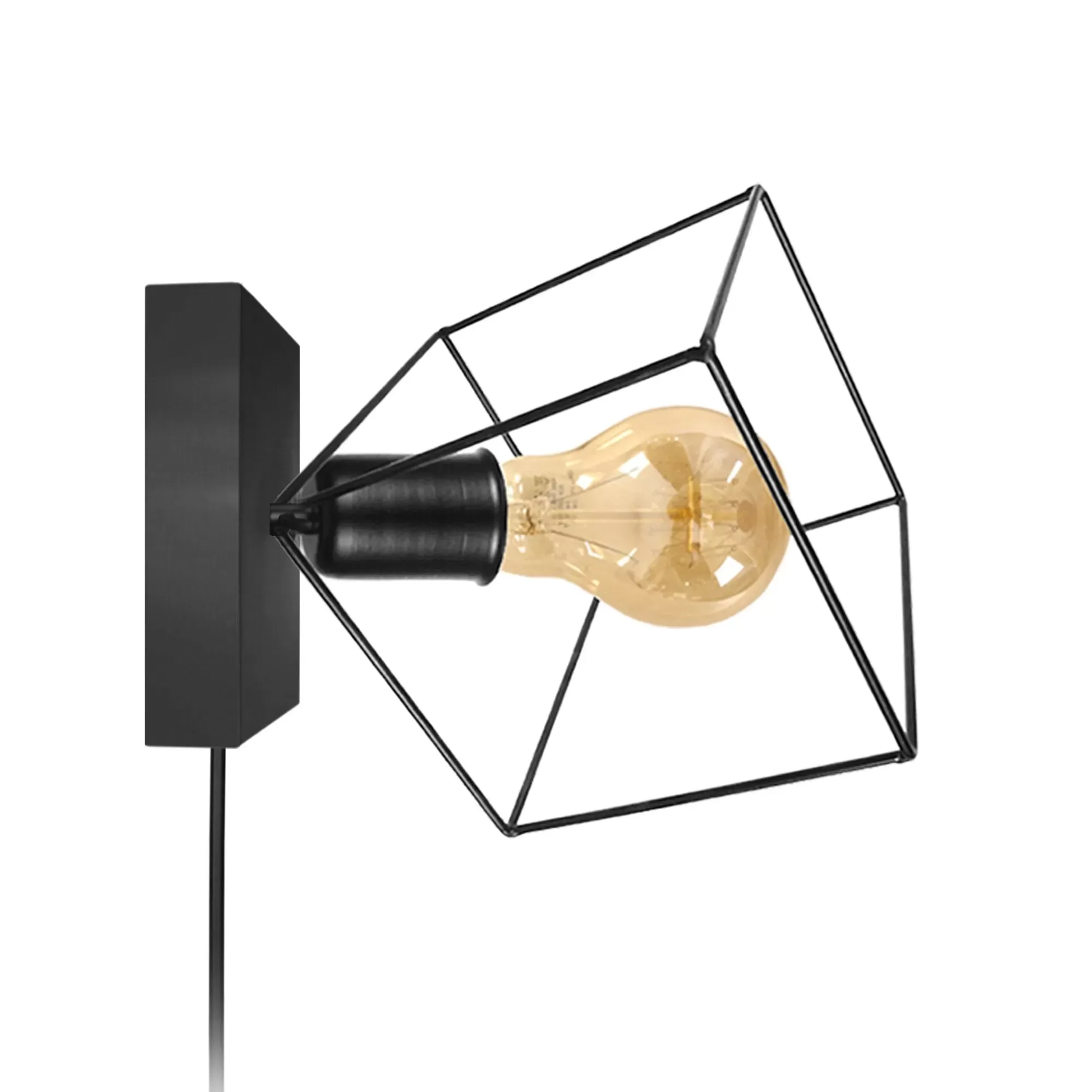 Applique  métal,anthracite,H37xD35xP35cm