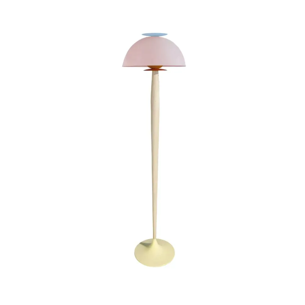 Lampadaire  bois,beige,H165xD43xP43cm