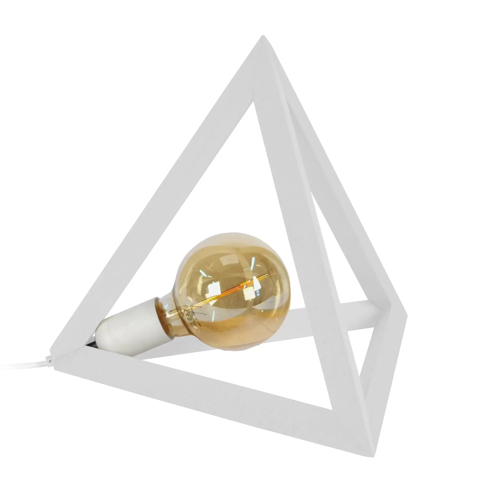 Lampes à poser  bois,Blanc  ,H30xD35xP35cm