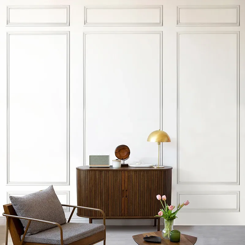 Kit de 9 moulures murales en Pin des Landes - Prêt à coller et peindre