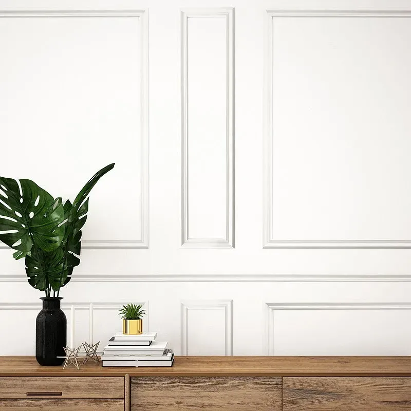 Kit de 8 moulures murales en Pin des Landes - Prêt à coller et peindre