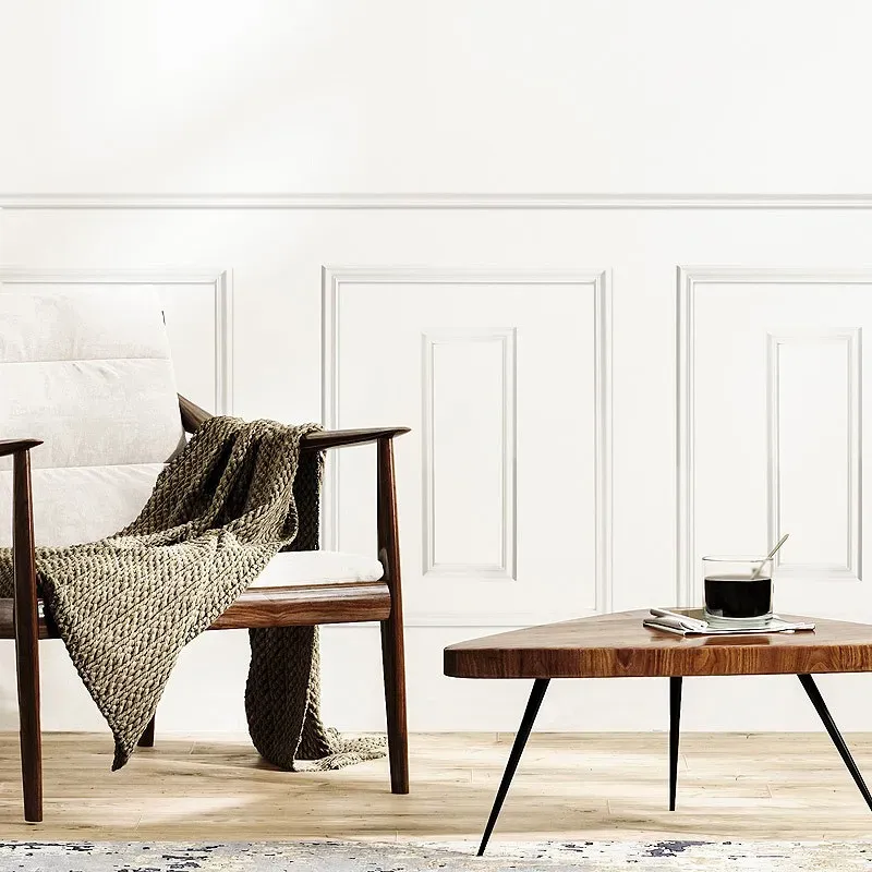 Kit de 4 moulures murales en Pin des Landes - Prêt à coller et peindre