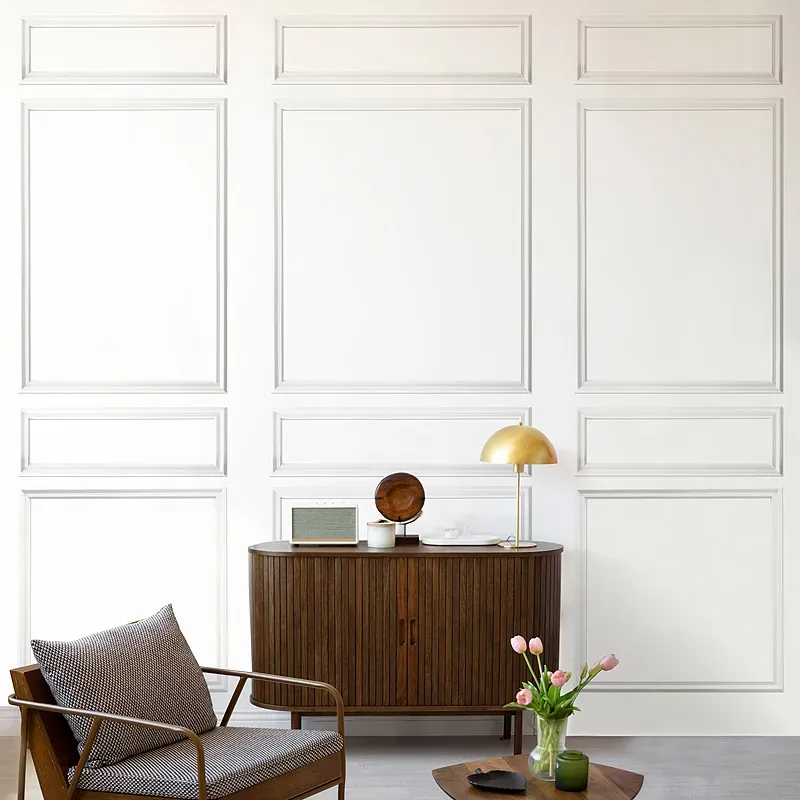 Kit de 12 moulures murales en Pin des Landes - Prêt à coller, peindre