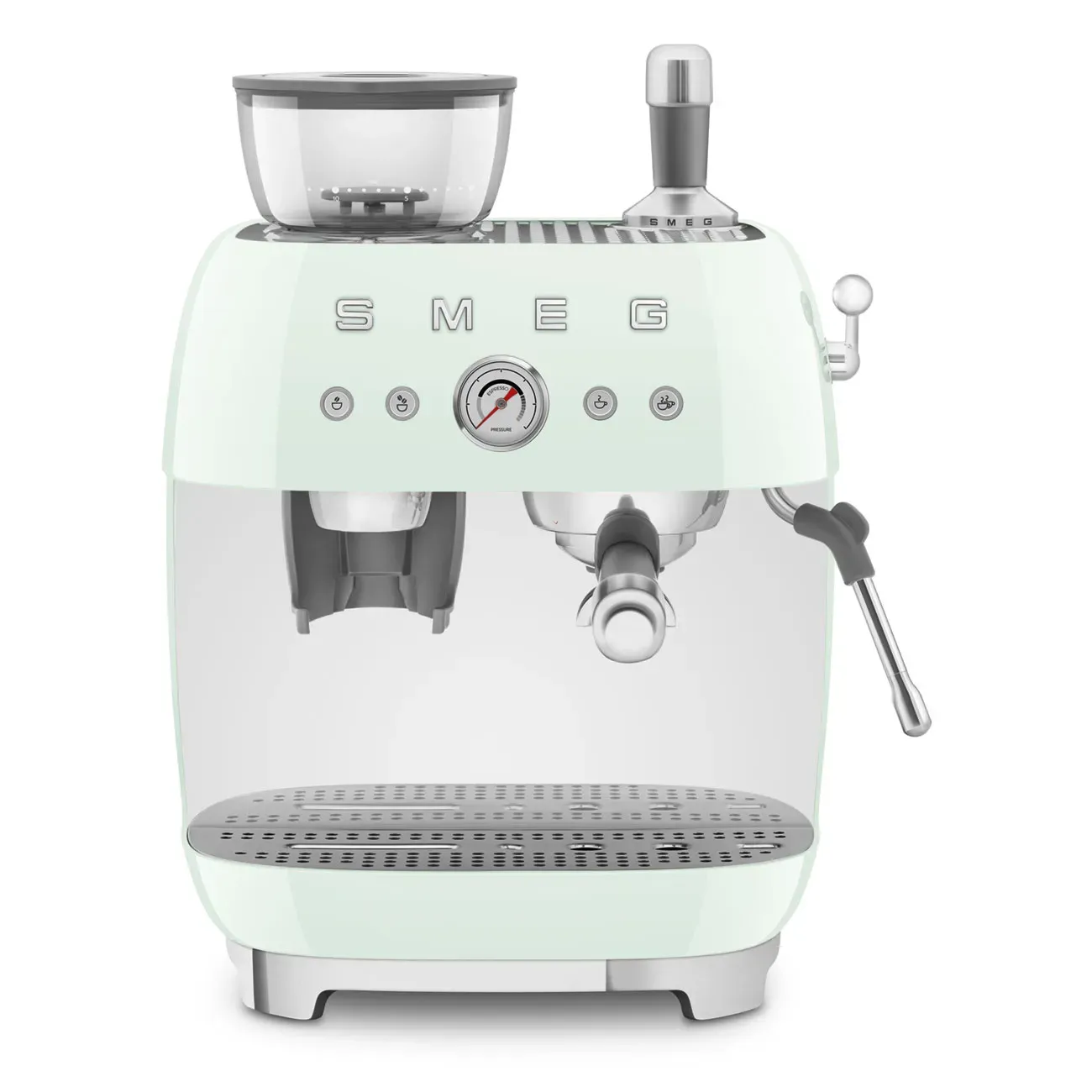 Machine à expresso combiné broyeur vert d'eau Smeg