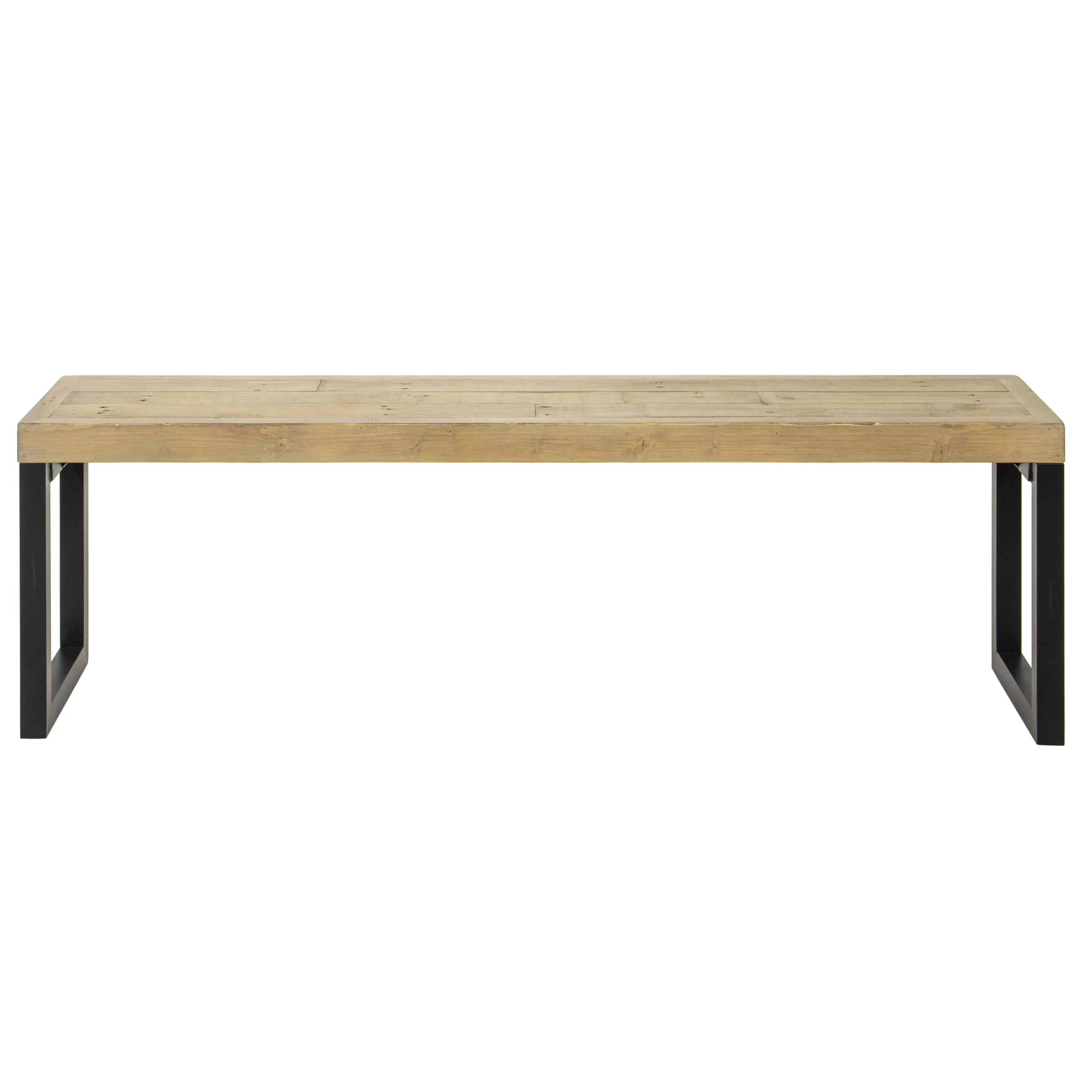Banc de table industriel en bois recyclé L155cm