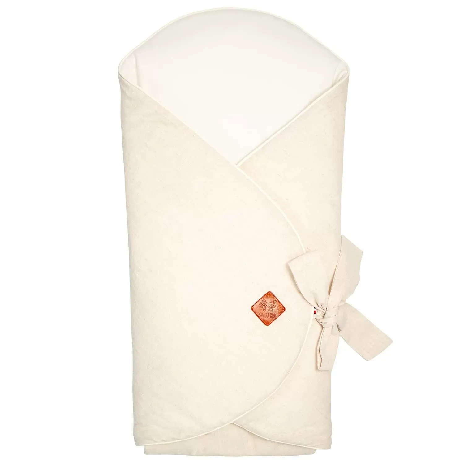 Gigoteuse d'emmaillotage bébé évolutive en lin beige Dès la naissanc