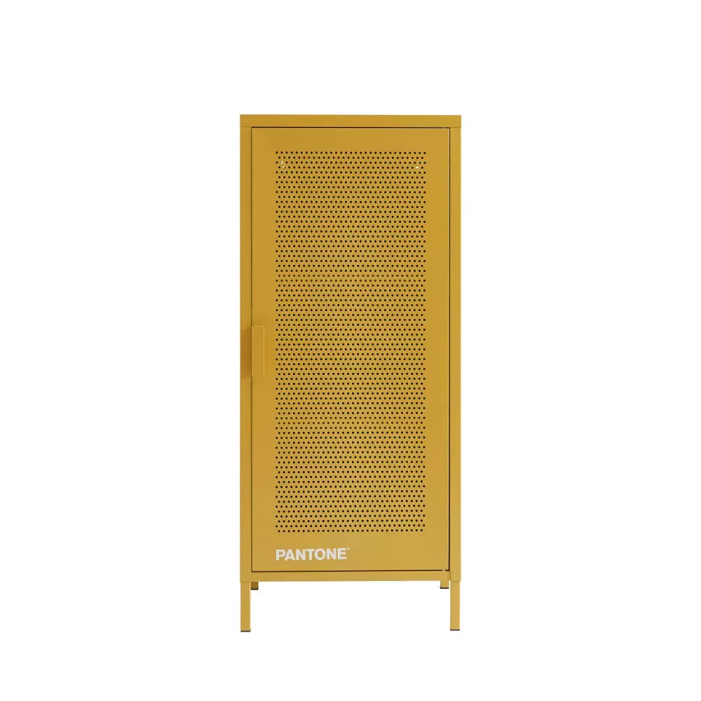Caisson de bureau métal jaune moutarde h105cm