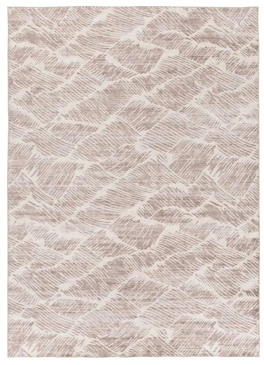 Tapis abstrait beige 80x150 cm