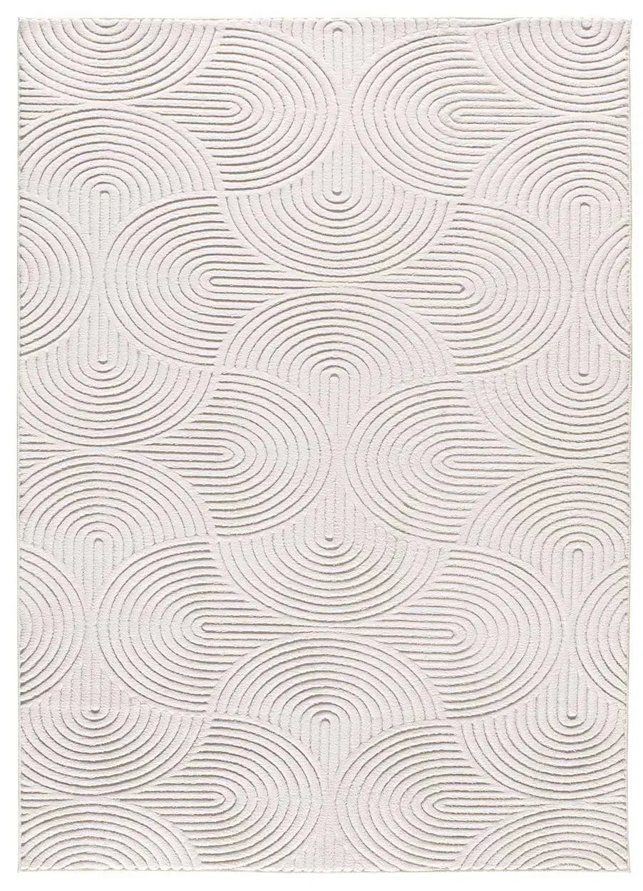 Tapis descente de lit lavable blanc antidérapant 60x110 cm