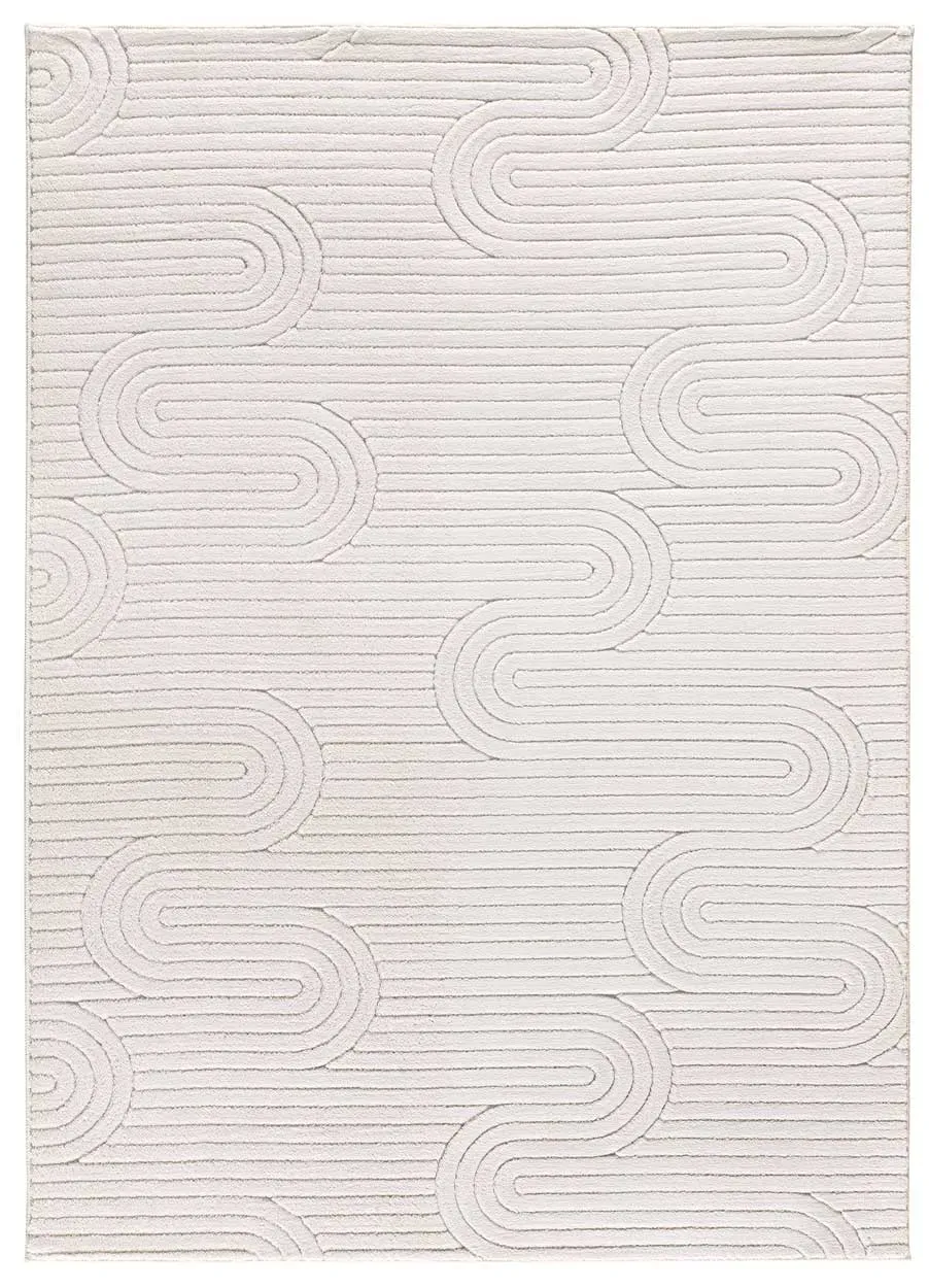 Tapis descente de lit lavable blanc antidérapant 60x110 cm