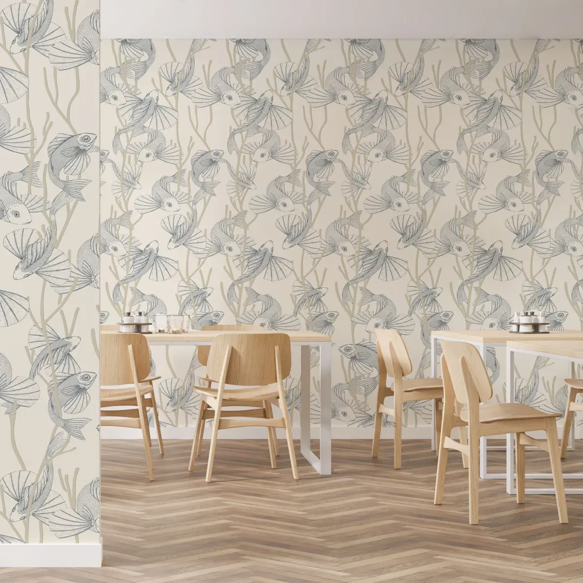 Papier peint panoramique acapulco beige 150x250cm