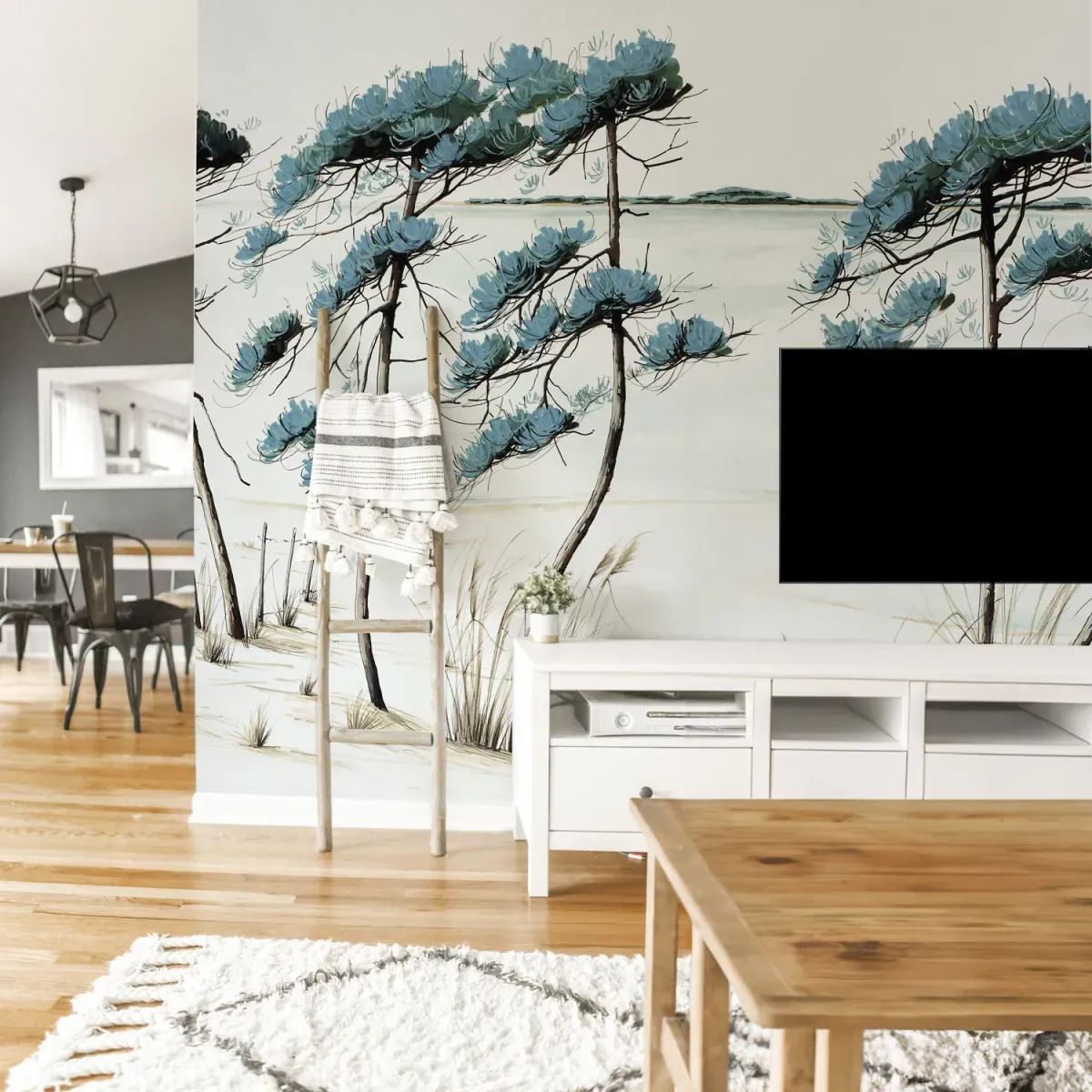 Papier peint panoramique plage du bassin couleurs 450x250cm