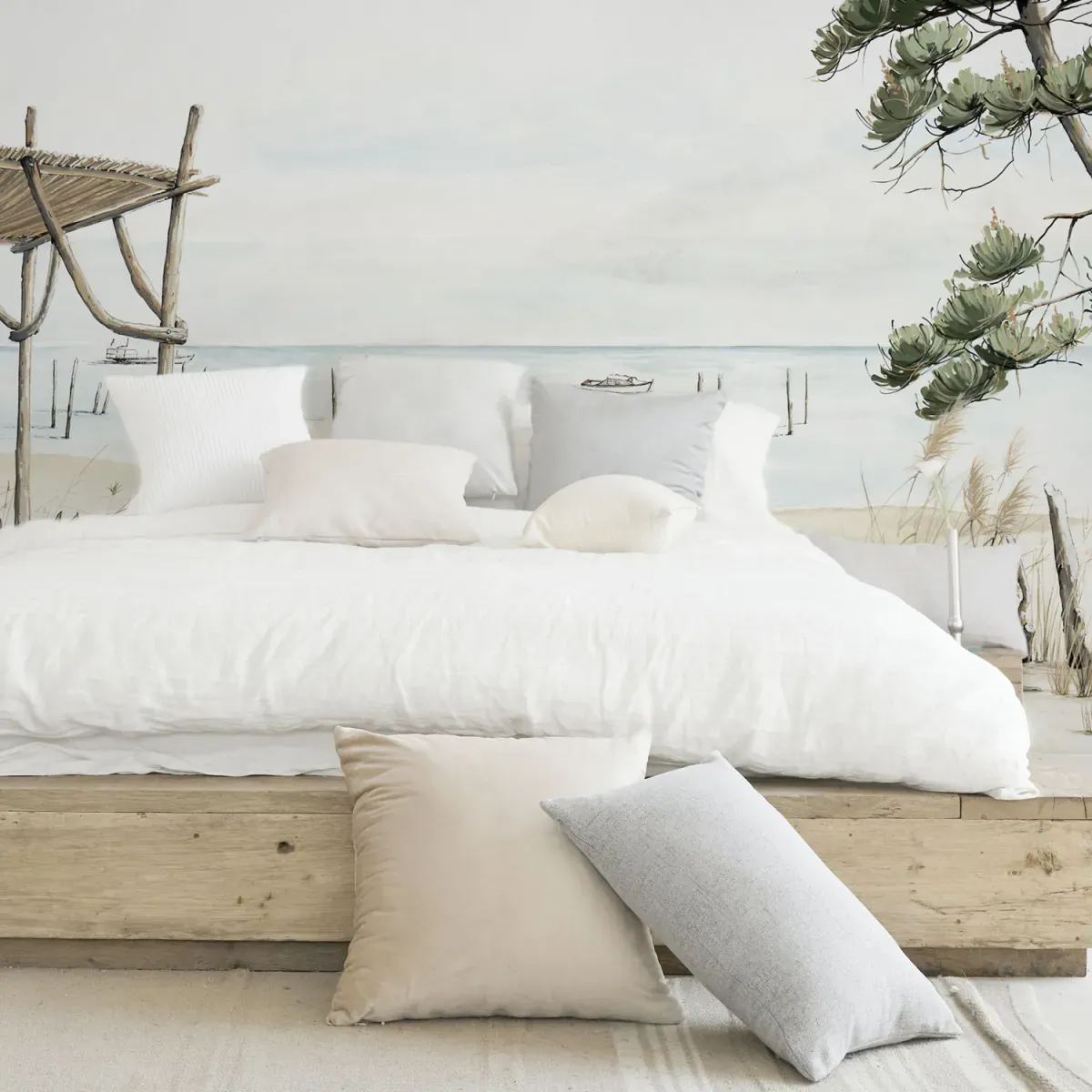 Papier peint panoramique la cabane à huitres couleurs 450x250cm