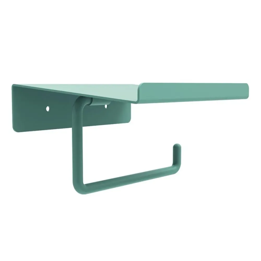 Porte-papier toilette mural en métal 14 x 6,2 x 12 cm