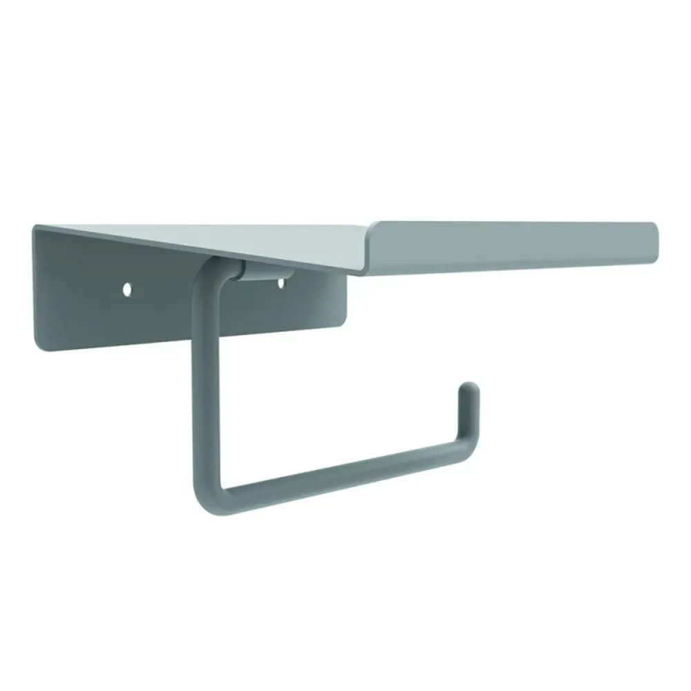 Porte-papier toilette mural en métal 14 x 6,2 x 12 cm