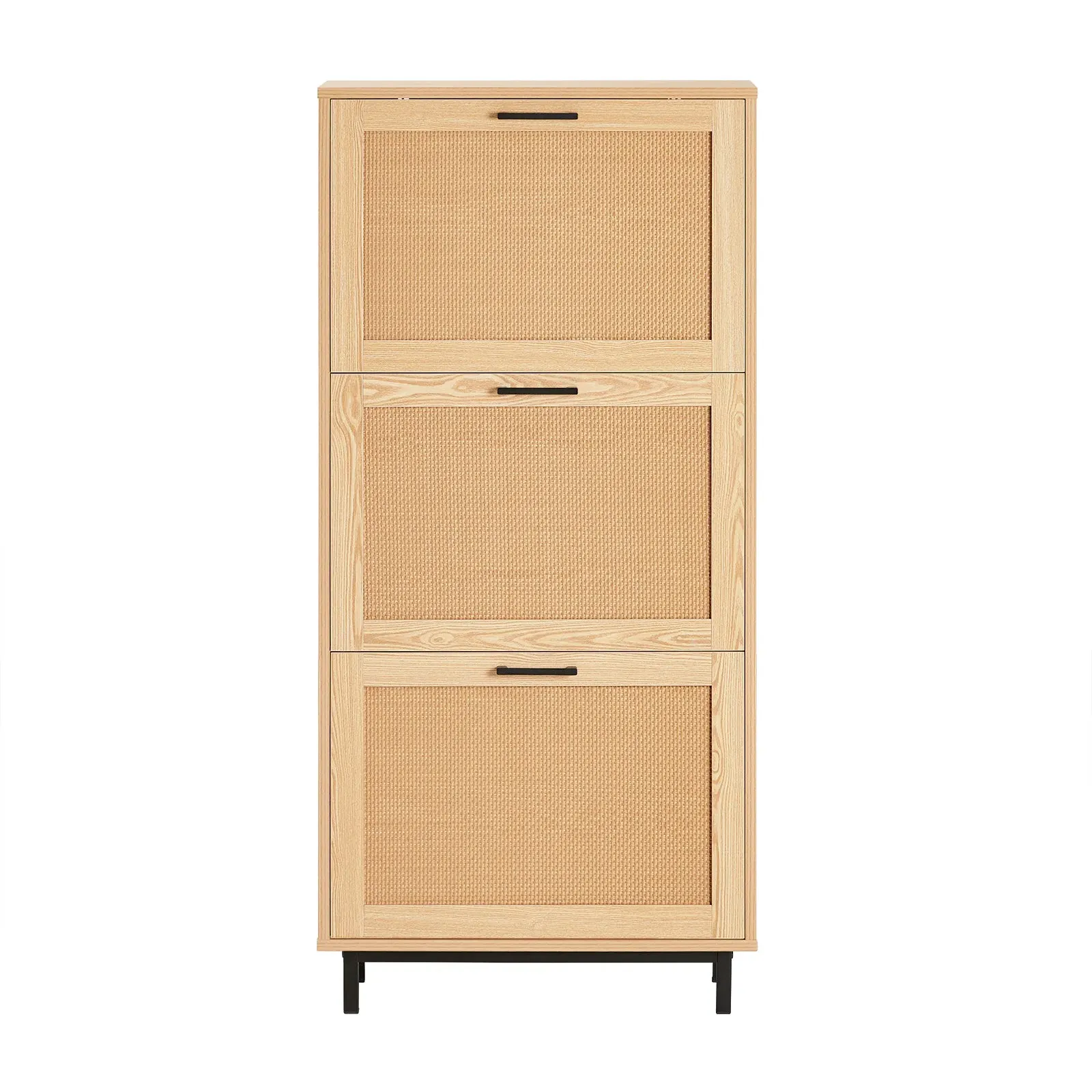 Armoire à chaussures 3 abattants effet bois