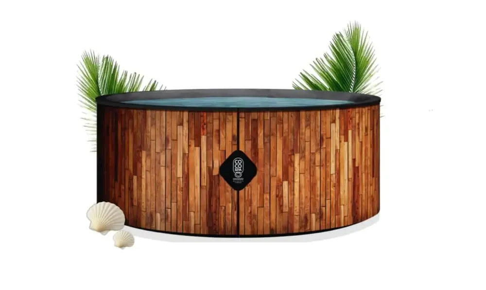 Piscine hors sol gonflable imitation bois 180cm