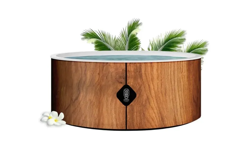 Piscine hors sol gonflable imitation bois 180cm