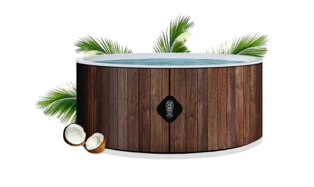 Piscine hors sol gonflable imitation bois 180cm