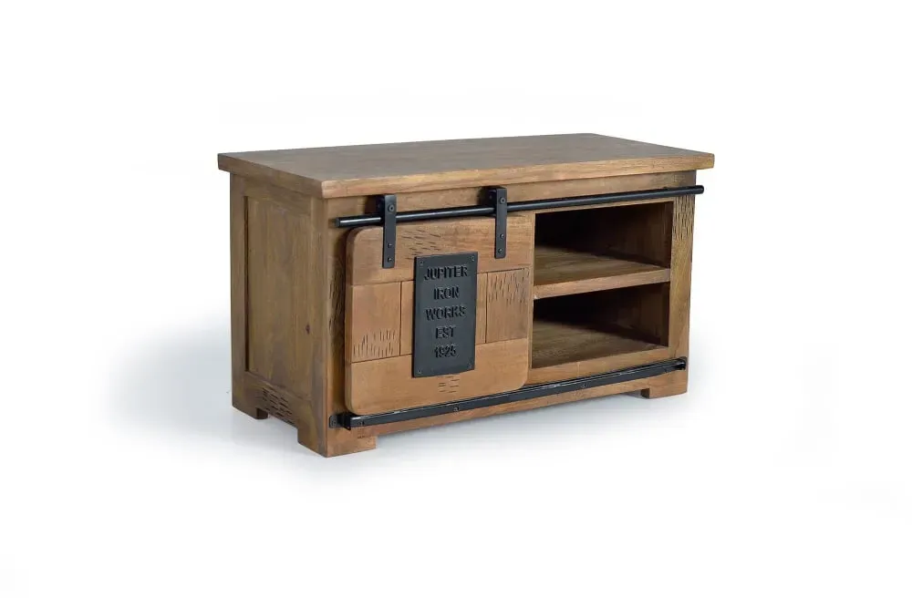 Meuble TV bois manguier et métal