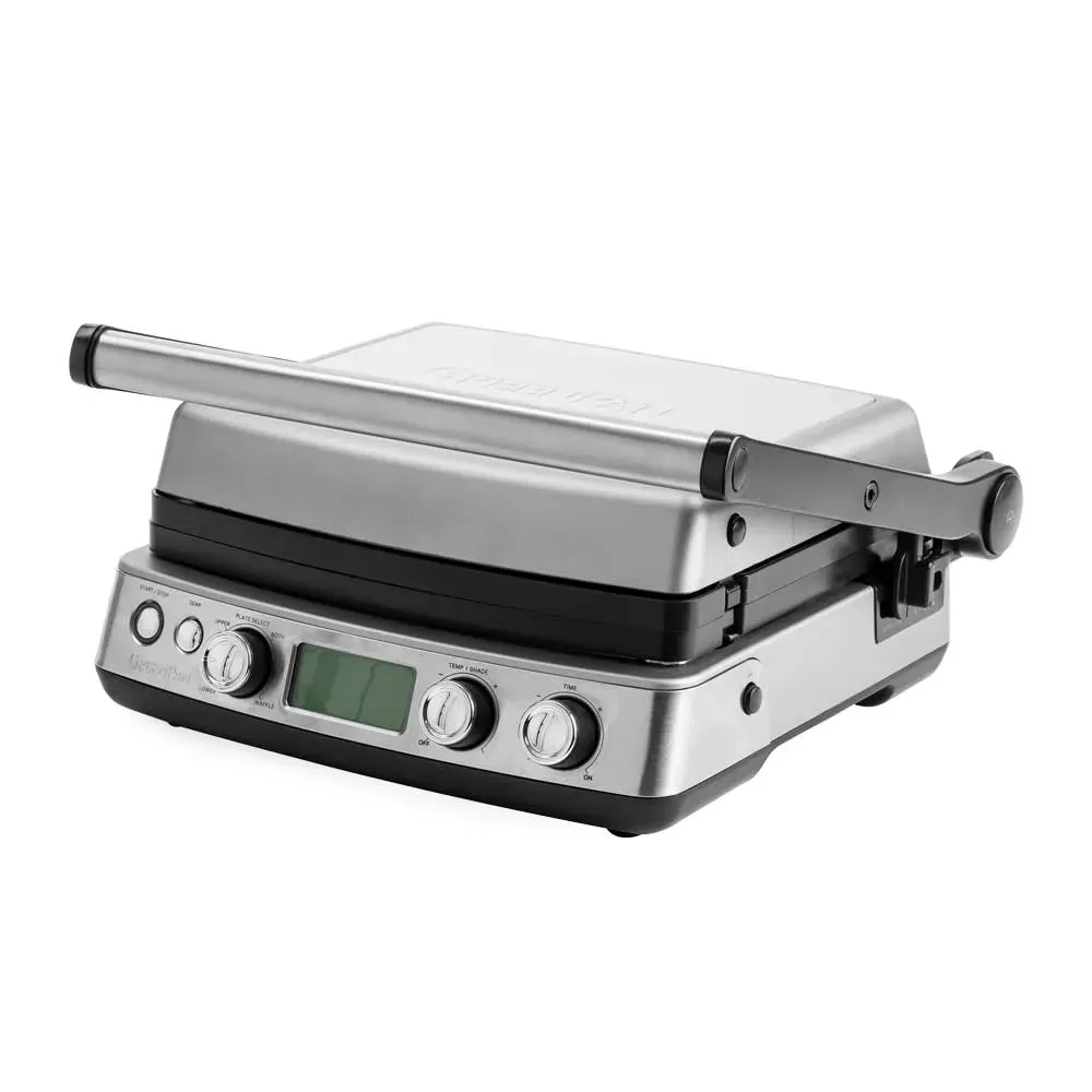 Grill   Inox argent en fonte aluminium H19.5